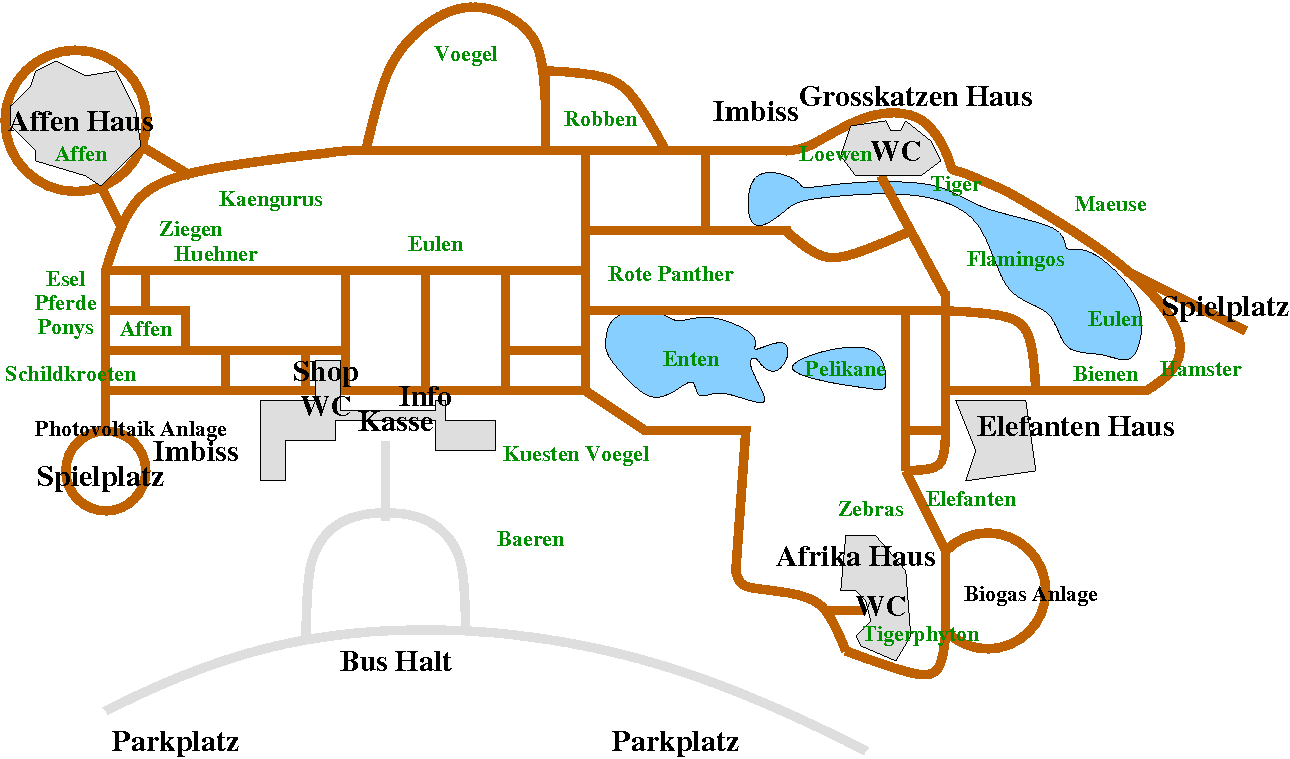 Plan des Heidelberger Zoos